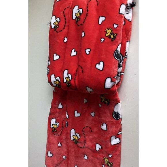 Peanuts Snoopy Heart Valentine's Day Throw Red Super Soft 60 X 70” Woodstock NEW - Picture 11 of 13